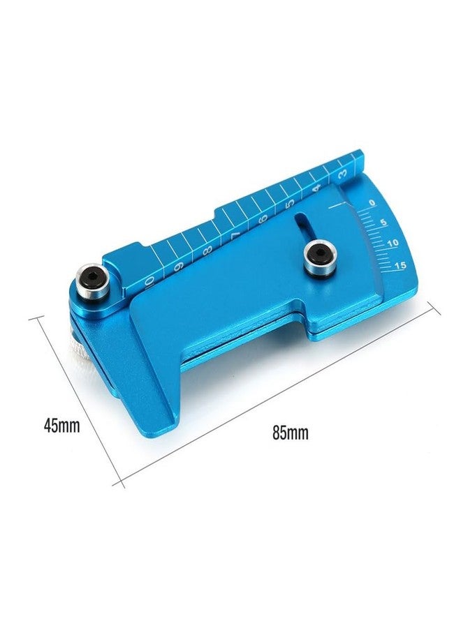 KingVal Metal Adjustable Ruler 15 Degrees RC Car Wheel Tire Camber Gauge Height Measuring Tool Compatible with 1/10 RC Car (Blue) - Image 2